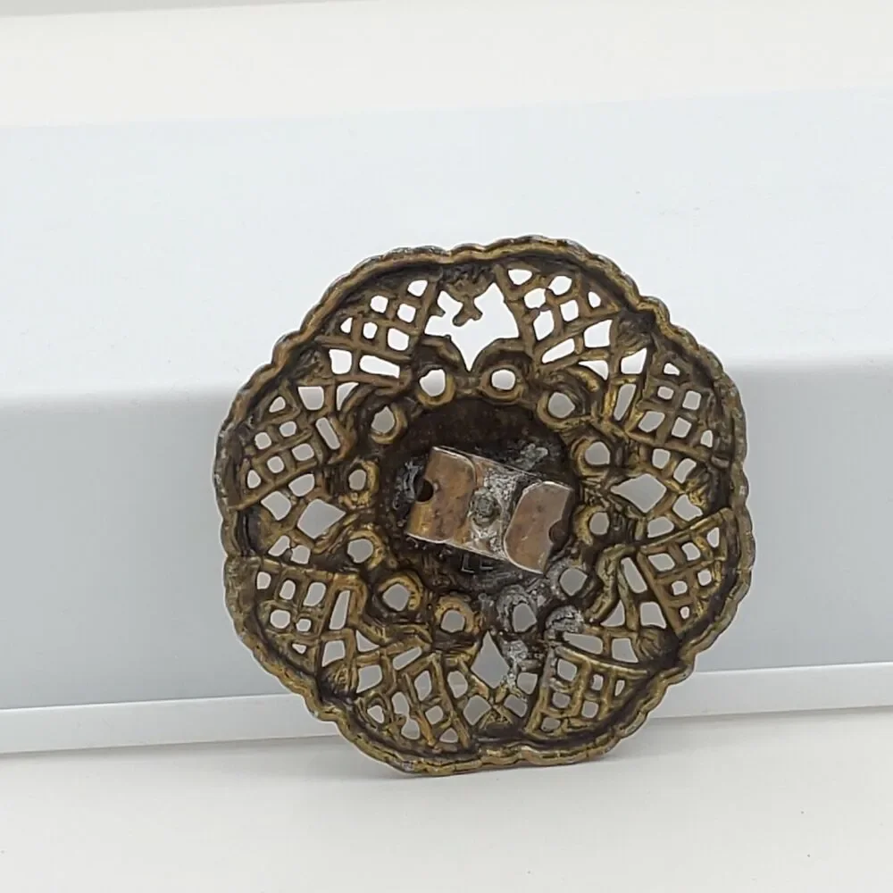 Vintage Beautiful Brass Mandala Boho Bohemian Bronze Antique Gold Belt Buckle 3